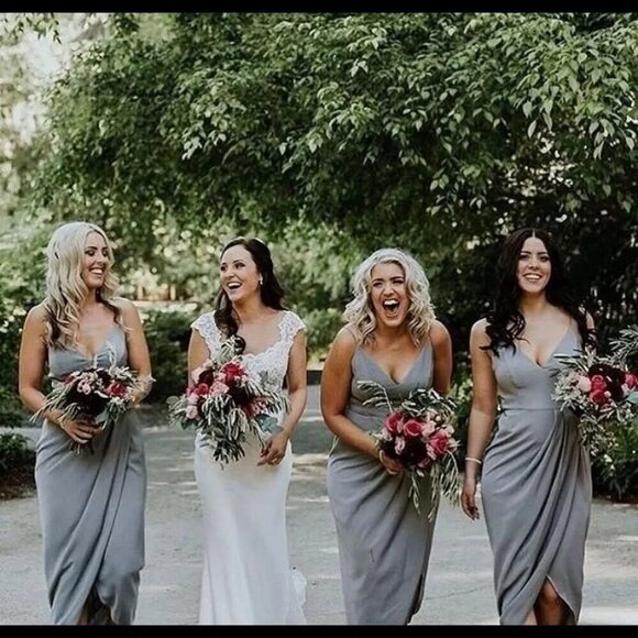 Shona Joy Core Cocktail Dress - Grey size 2 - Picture 16 of 16